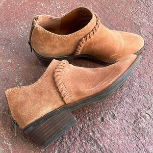 Lucky Brand Suede Booties. Size 6.5. Lightly worn.
